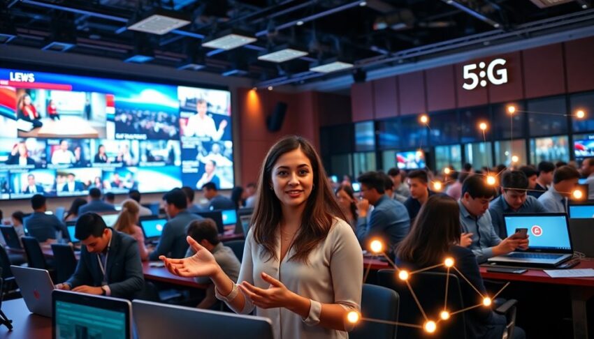 real time journalism with 5g
